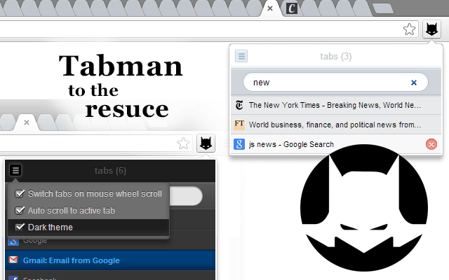 Tabman Lets You Glide Through Chrome Tabs