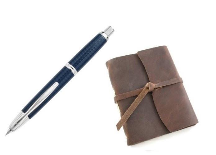Fountain Pen and Leather Journal - Lifehack
