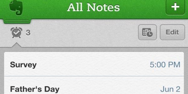 Evernote Reminders, A Small, but Significant Improvement!
