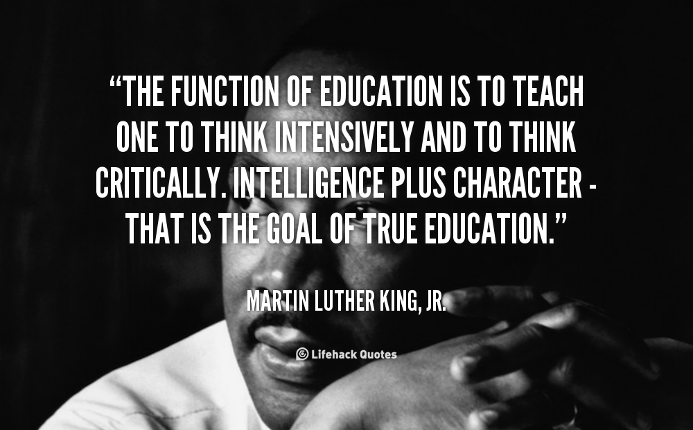 Daily Quote: The Function of Education