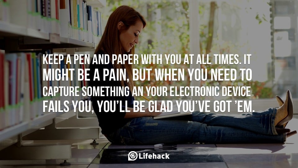 30sec Tip: Keep a Pen and Paper with You at All Times