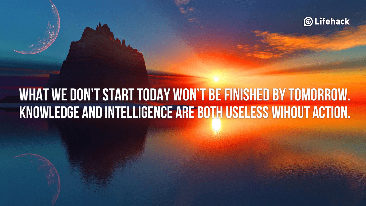 30sec Tip: What We Don’t Start Today Won’t Be Finished By Tomorrow