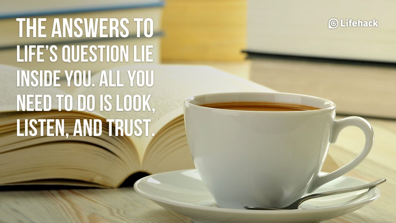 30sec Tip: The Answer to Life’s Question Lie inside You
