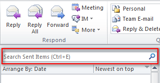 email search in outlook