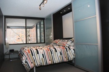 Bedroom hack - Murphy bed with sliding doors 