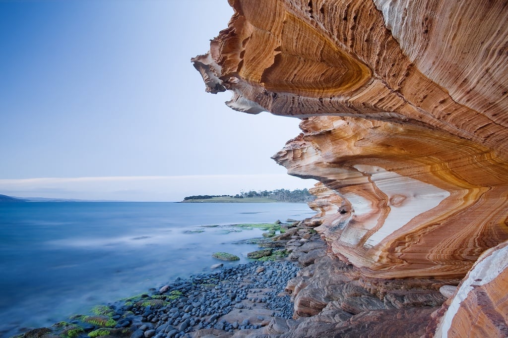 Painted Cliffs in Tasmania, Australia