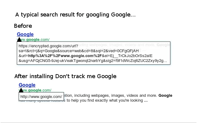 Don't track me Google