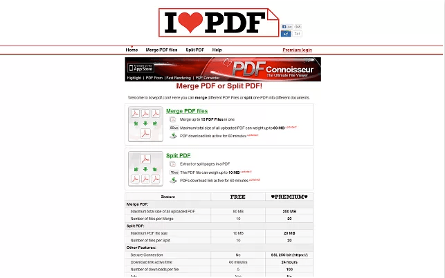 ILOVEPDF Merge & Split PDF