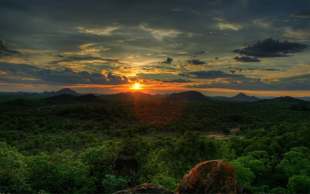 African Sunset, Save Valley Conservancy, Zimbabwe