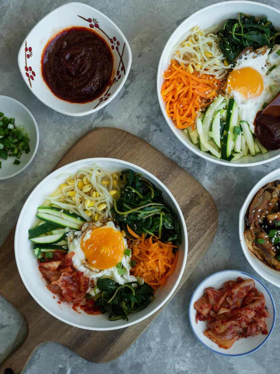 korean bibimbap bowls