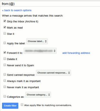 Gmail Canned Response Filter