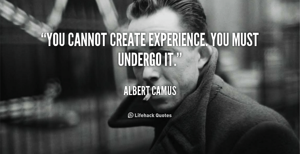 You Cannot Create Experience