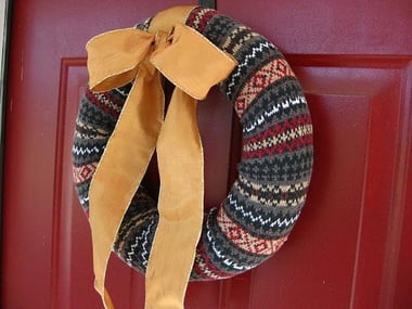 sweater wreath lizzy ford