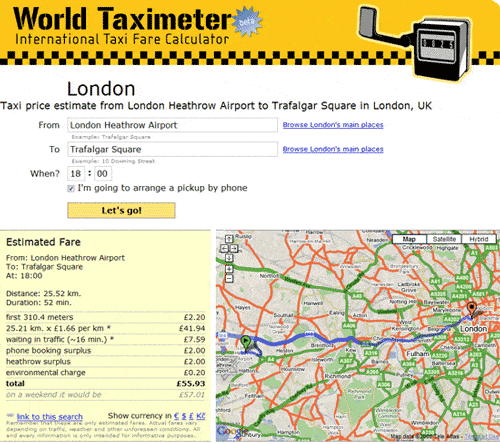World Taxi Meter