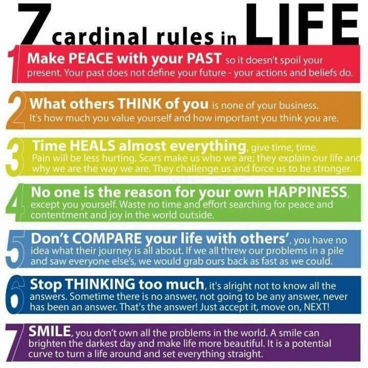 7 Cardinal Rules In Life Everyone Should Know About