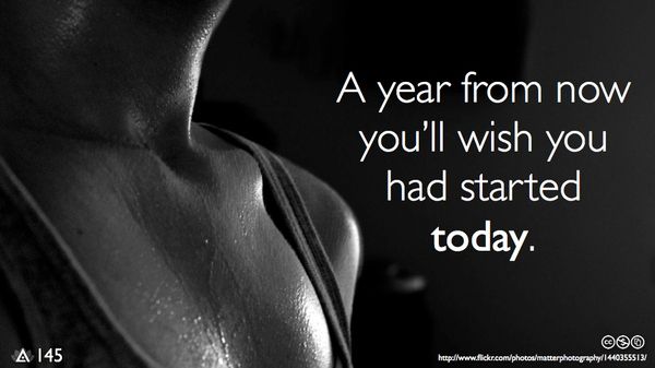 A Year From Now You’ll Wish You Had Started Today