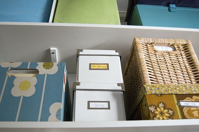 image of an organized craft room via flickr user blueishorange