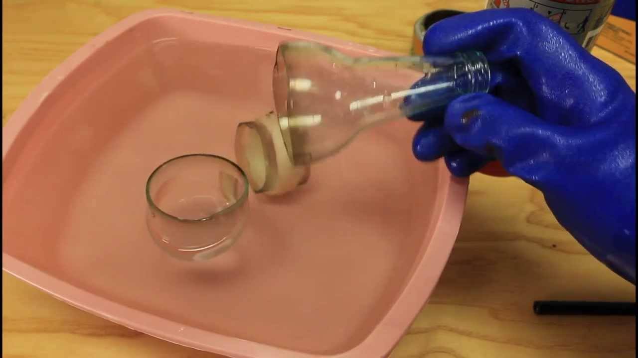 How to Cut a Glass Bottle In Half With Fire and String