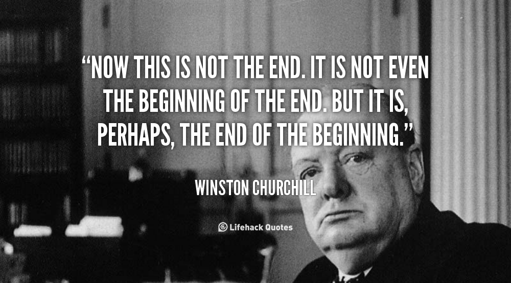 31 December 2013 is Not the End! – Winston Churchill
