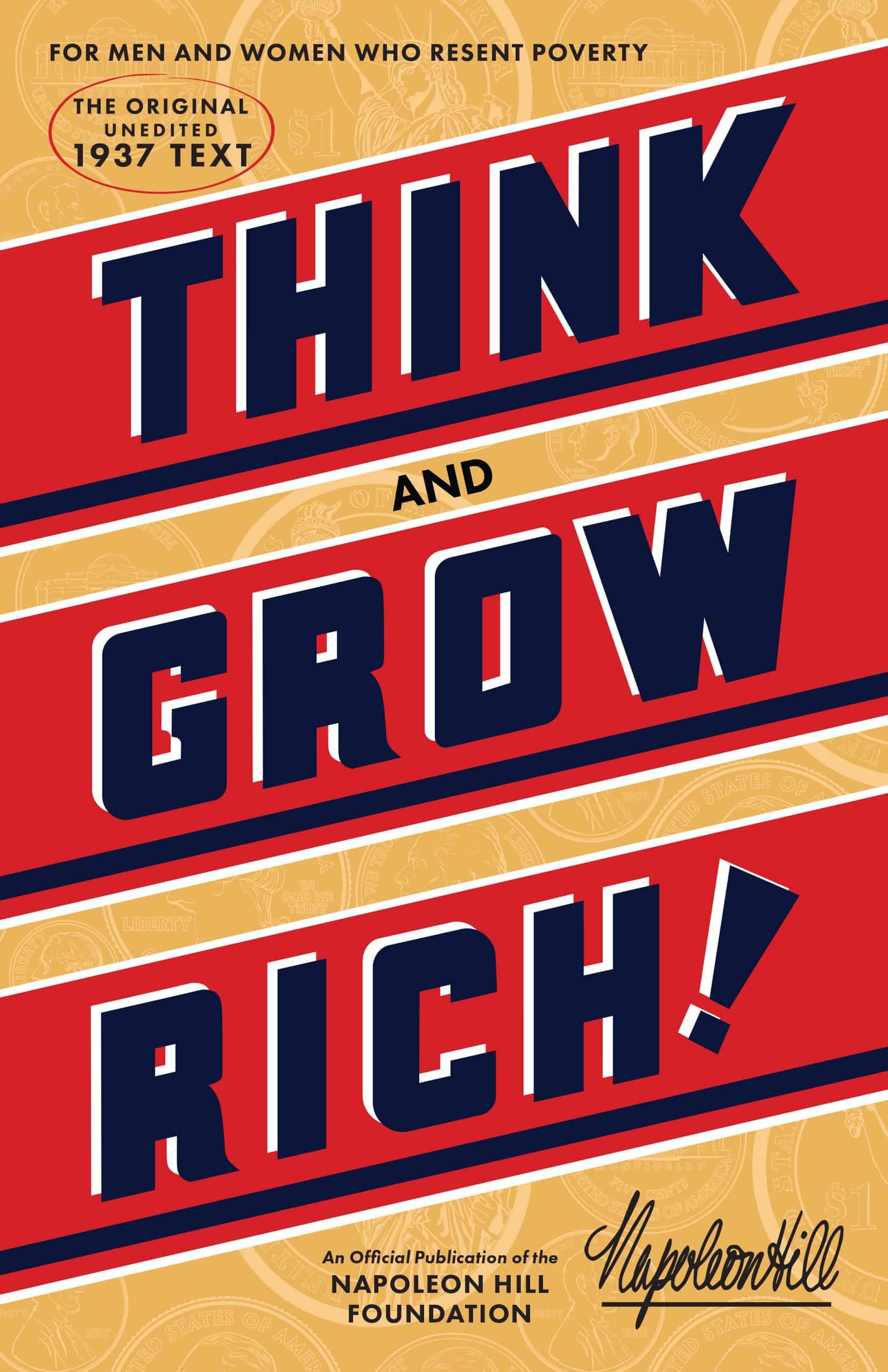 Best Book for Self Improvement - Think and Grow Rich by Napoleon Hill
