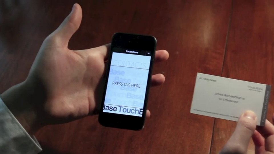TouchBase: Tap and Go Business Cards