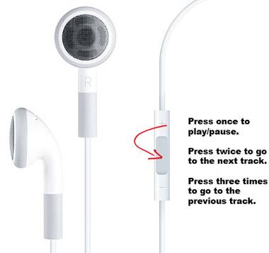 With the remote of your earbuds, you can go to the next track or the previous track while listening to music or podcasts.