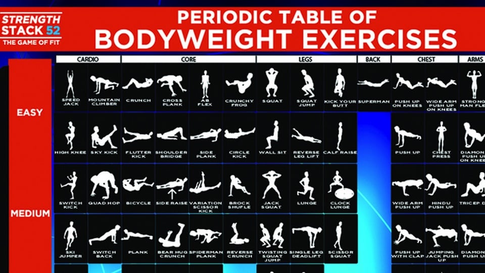 84 Styles To Work Out Without Any Equipments