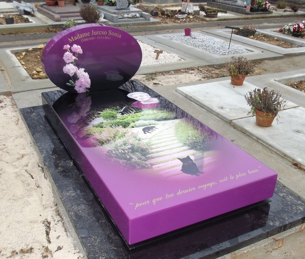 purple tombstone