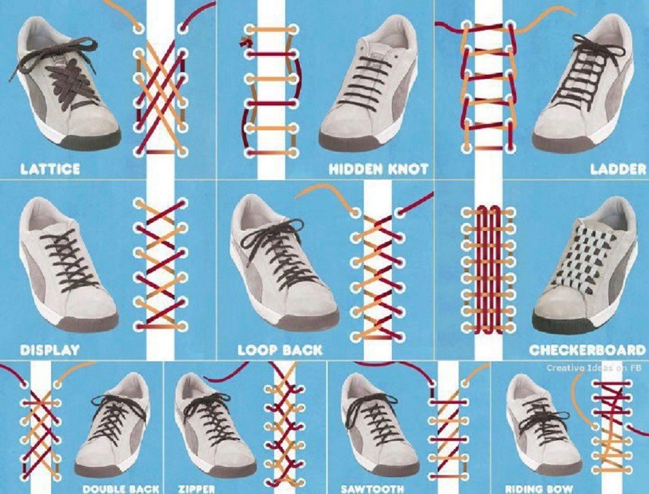 10 Lace Your Shoes Creatively - LifeHack