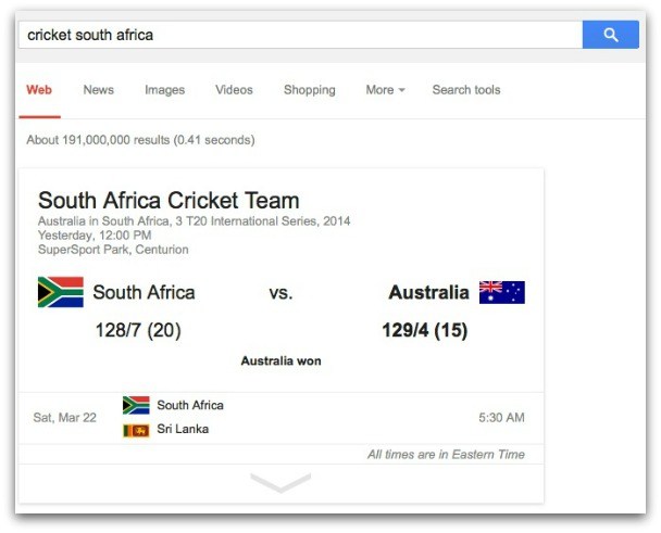 Google sports