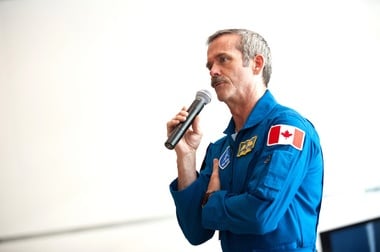 Chris Hadfield speaking about his experience