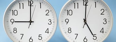 Office Clocks Showing Different Times