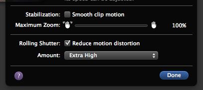 Reduce Motion Distortion
