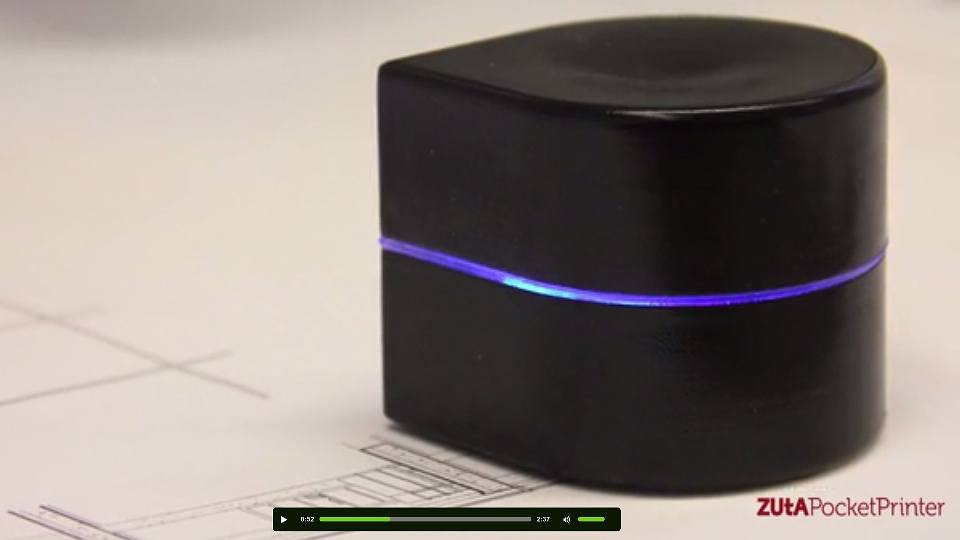 The ZUta Mini Mobile Robotic Printer is not just cool to use, but cool to watch!