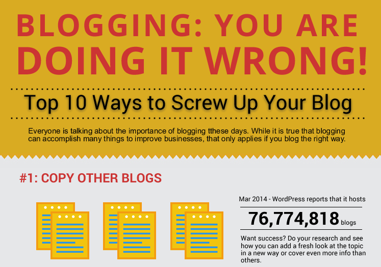 10 Super Easy Ways To Screw Up Your Blog