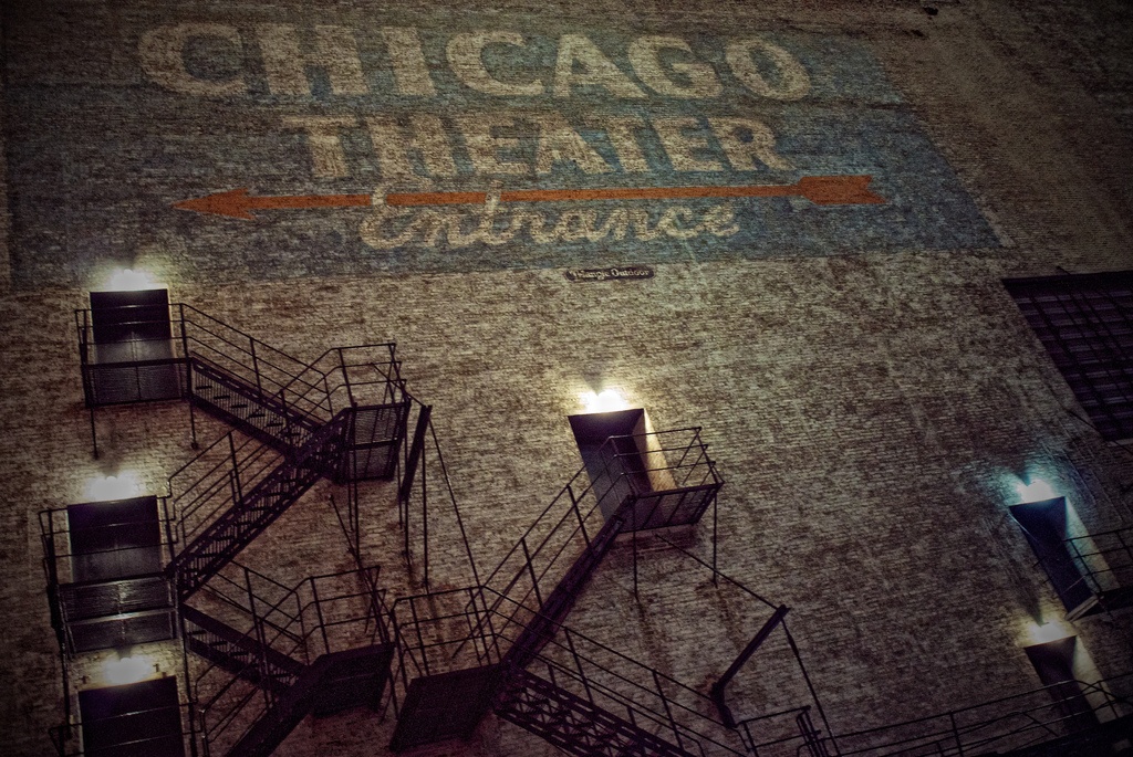Chicago Theater wall