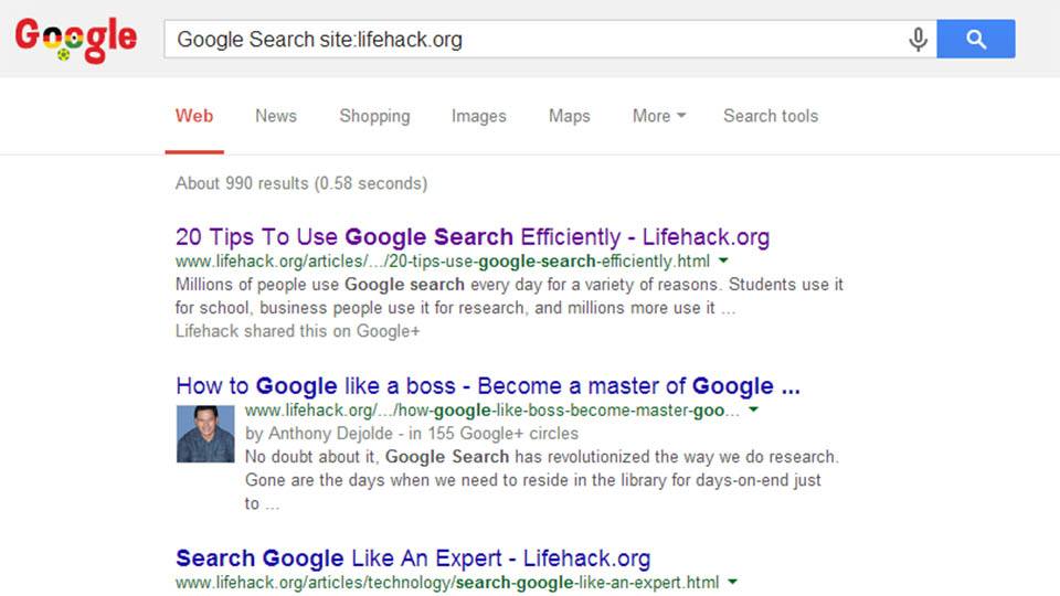 Google Search tips and tricks