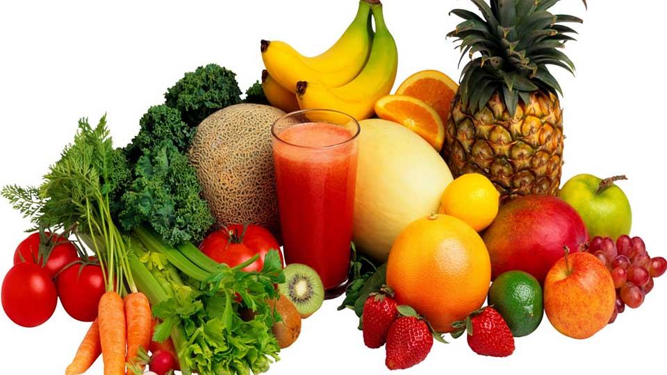 eating fruits and vegetables