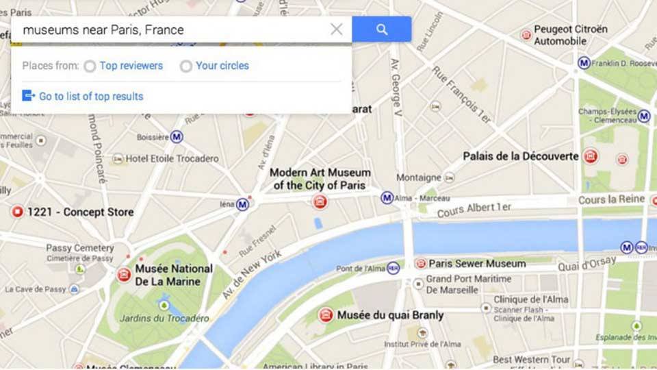 Google Map tricks - smart search
