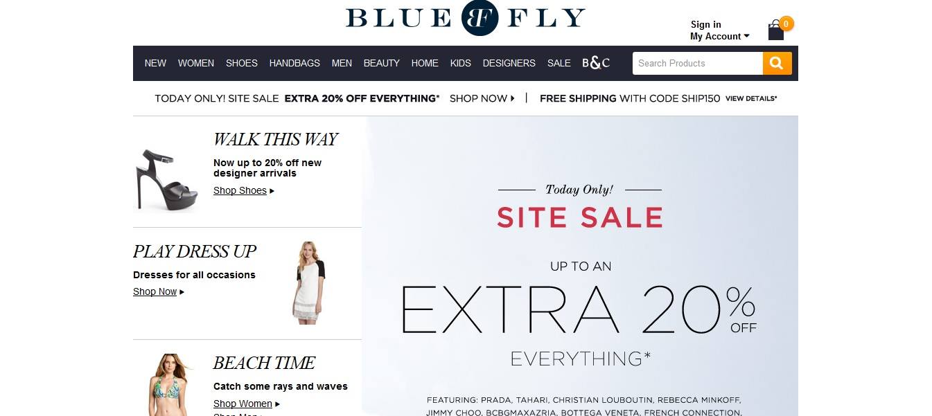 Bluefly offers ffordable fashionable