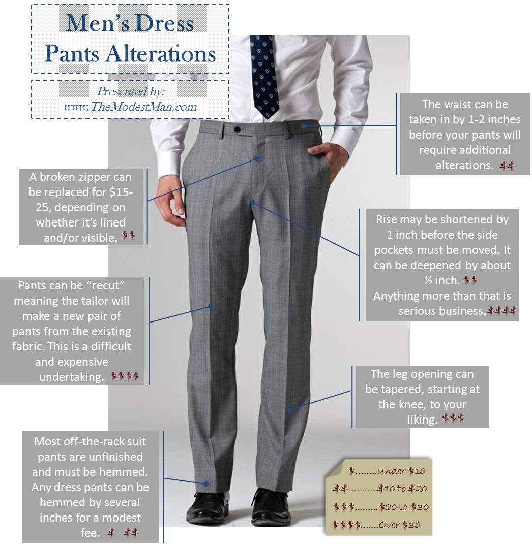 Men's Dress Pants Altertaions