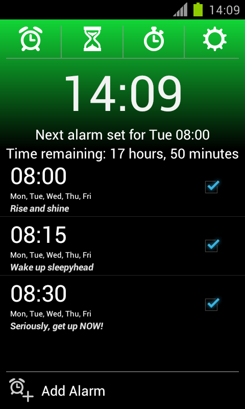 alarm app for android