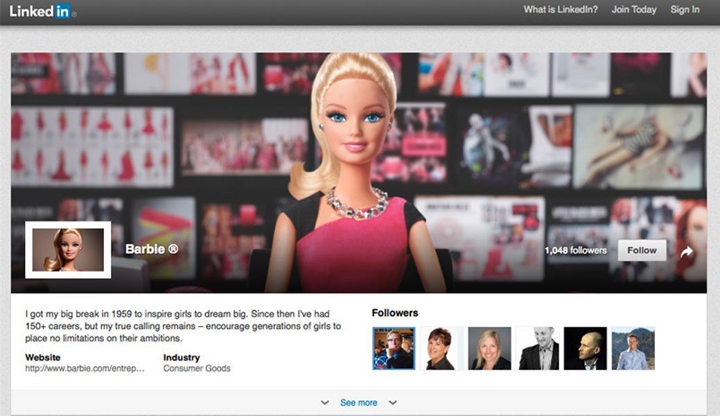How Barbie’s New Career Move On LinkedIn Page Is Inspiring Young Women Around The World