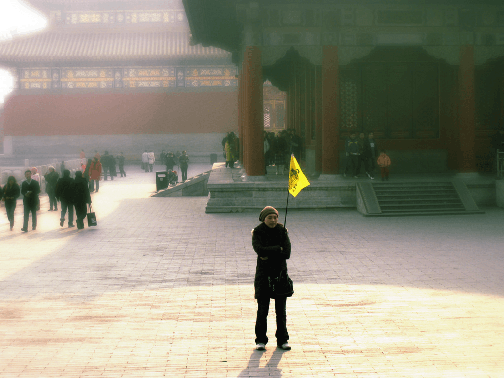 lonely guide in the forbidden city