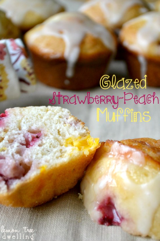 15 Glazed-Strawberry-Peach-Muffins-