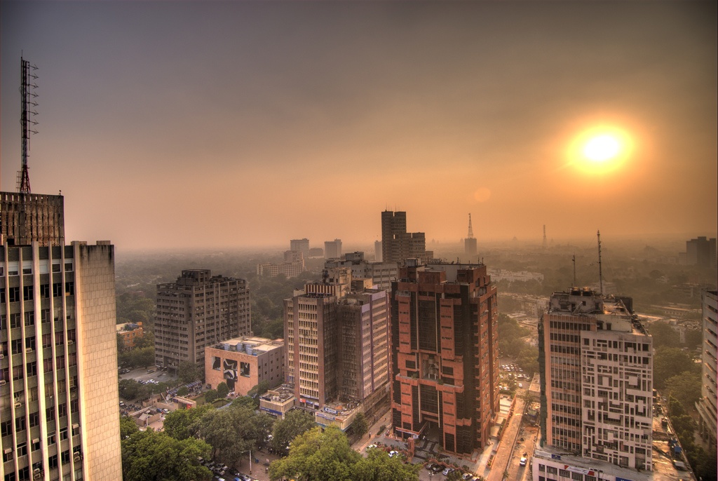 Connaught Place sunset