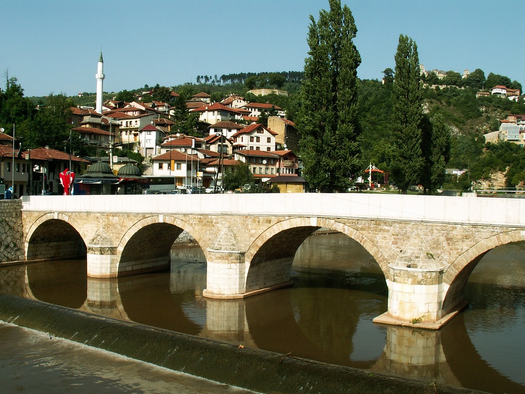 Sarajevo, Bosnia and Herzegovina - bridge over the Miljacka
