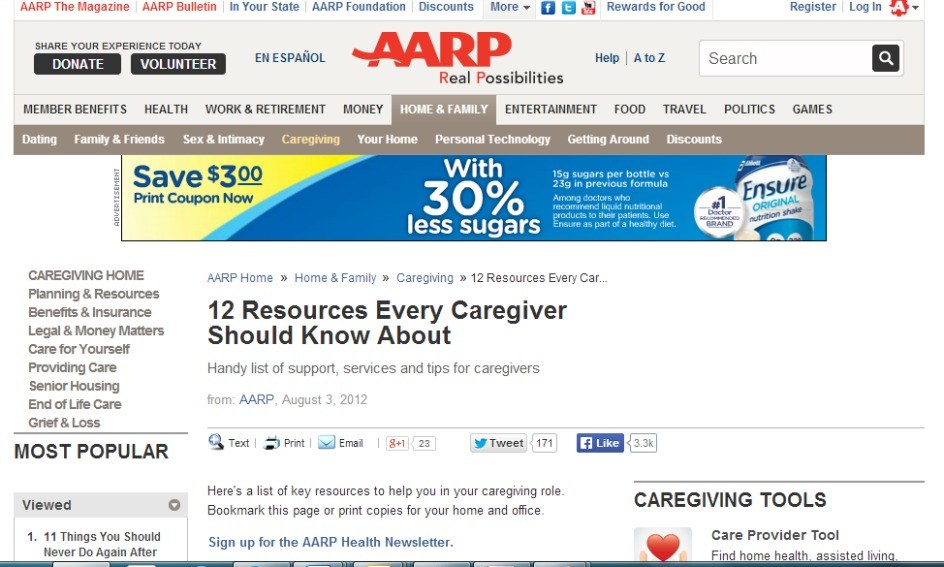 AARP Caregiver Resources
