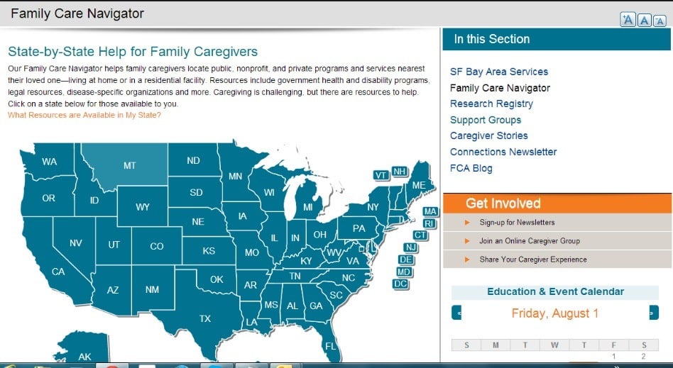 Family Caregiver State by State Resource