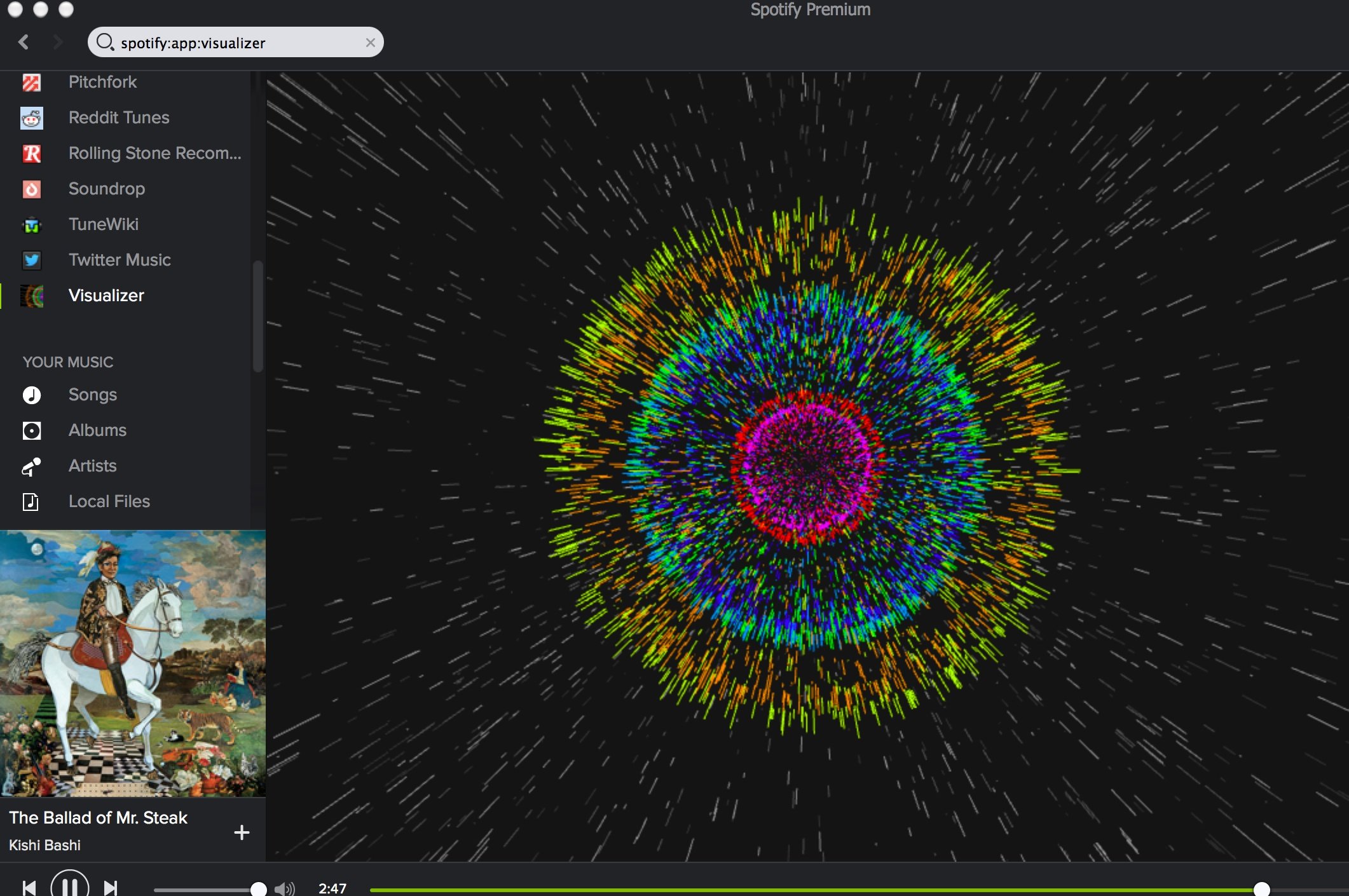 Jamescastells spotify 3d music visualizer